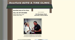 Desktop Screenshot of deerfieldautoandtireclinic.com